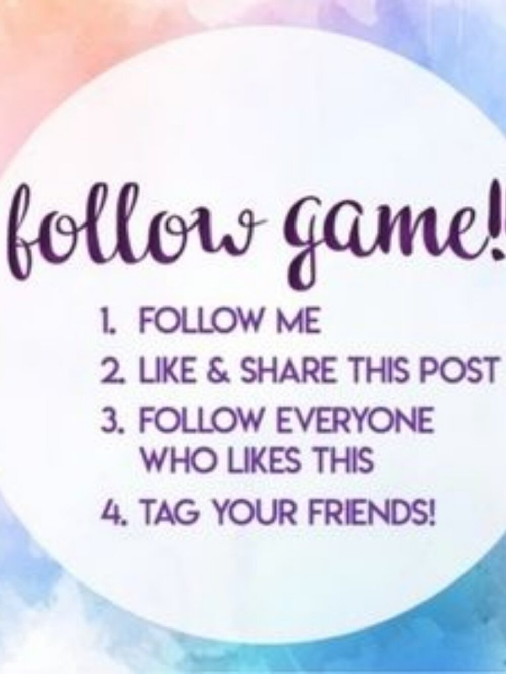 PLEASE Continue to Share!! Follow Game!